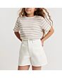 White Denim Shorts