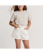 White Denim Shorts
