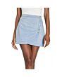 Buttoned Denim Skirt