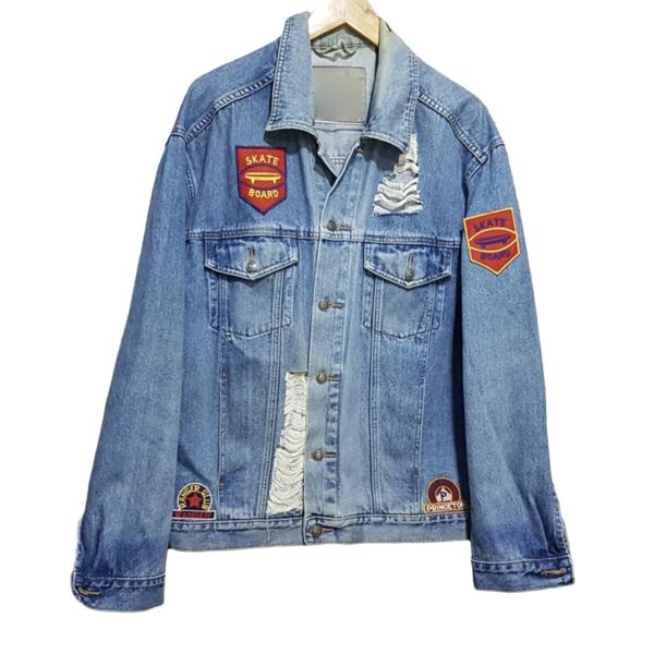 Vintage Patched Denim Jacket