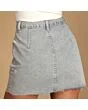 Asymmetric Denim Skirt