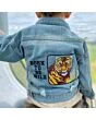 Cheetah Print Denim Jacket