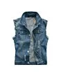 Cropped Denim Vest