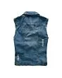 Cropped Denim Vest