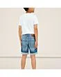 Distressed Denim Bermuda Shorts
