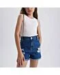 Distressed Denim Shorts