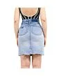 Distressed Mini Denim Skirt