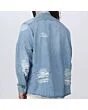 Distressed Oversized Denim Shirt