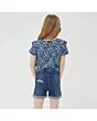 Floral Denim Shorts
