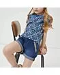 Floral Denim Shorts