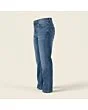Kids' husky jeans, made to measure, mid wash, side view