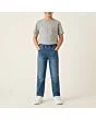 Kids' pull-on jeans, made to measure, worn on a model