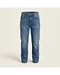 Kids' regular jeans, made to measure, mid wash, front view