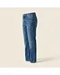 Kids' regular jeans, made to measure, mid wash, side view