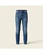 Kids' slim jeans, made to measure, mid wash, front view