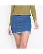 Mini Frayed Denim Skirt