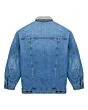 Oversized Sherpa Denim Jacket