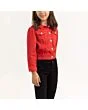 Red Denim Jacket: