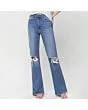 Ripped Flared Jeans