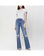 Ripped Flared Jeans