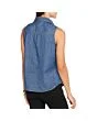 Sleeveless Chambray Shirt