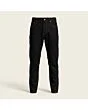 Men's athletic taper jeans, made to measure, black denim