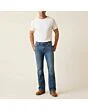 Men's bootcut jeans, made to measure, worn on a model