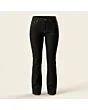 Women's bootcut jeans, made to measure, black denim