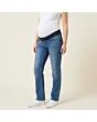 Women's maternity jeans, made to measure, worn on a model