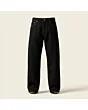 Men's relaxed jeans, made to measure, black denim
