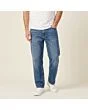 Men's relaxed jeans, made to measure, worn on a model