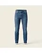 Men's slim jeans, made to measure, mid wash, front view
