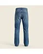 Men's straight jeans, made to measure, mid wash, back view showing the pockets and yoke