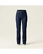 Women's straight jeans, made to measure, dark wash