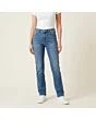 Women's straight jeans, made to measure, worn on a model