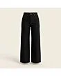 Women's wide leg jeans, made to measure, black denim