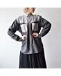 Two-Tone Western Denim Shirt
