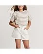 White Denim Shorts