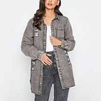Acid Wash Long Sleeve Shirt