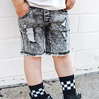 Acid Washed Shorts
