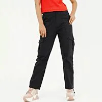 Black Cargo Jeans