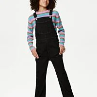 Black Denim Overall