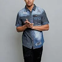 Button Down Short Sleeves Shirt