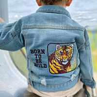 Cheetah Print Denim Jacket