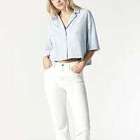 Crop Denim Shirt