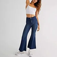 Cropped Flared Jeans