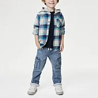 Cuffed Cargo Jeans