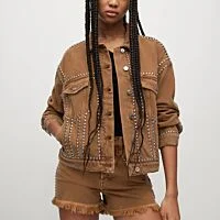 Denim Jacket With Studs