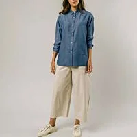 Denim Oversized Blouse 