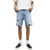 Distress Denim Shorts